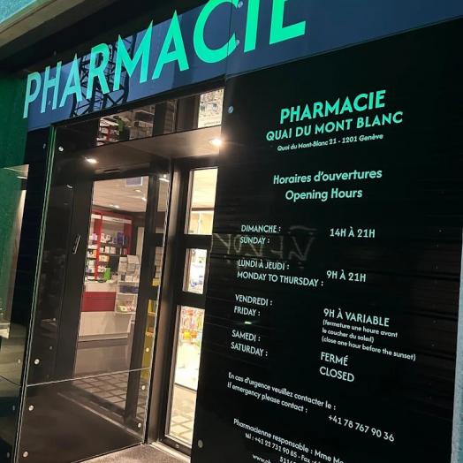 Pharmacie Quai du Mont-Blanc 21 (GE)